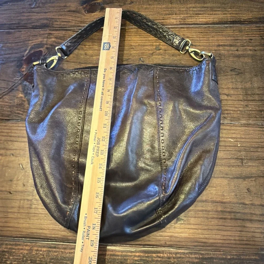 Sigrid‎ Olsen Brown Leather Hobo Shoulder Bag Soft Slouchy